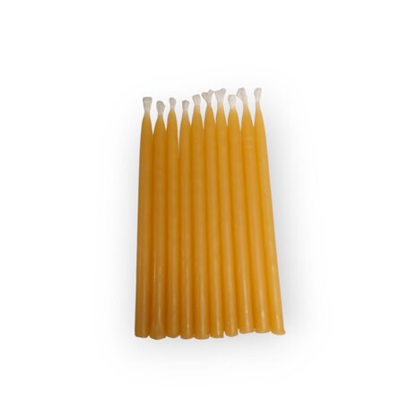Taartkaarsjes van 100% bijenwas 10 st. Taartkaarsjes van 100% bijenwas 10 st.