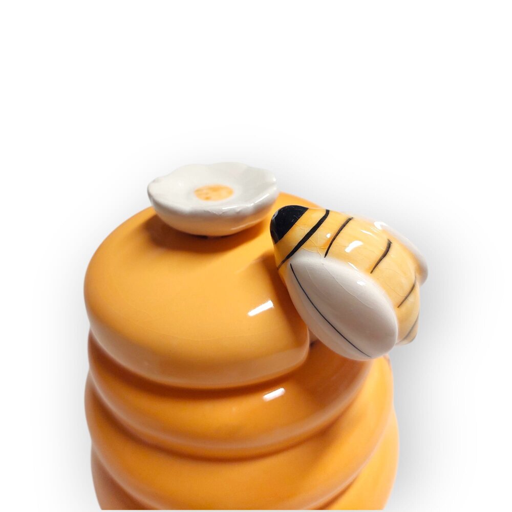 Honingpot met lepel keramiek