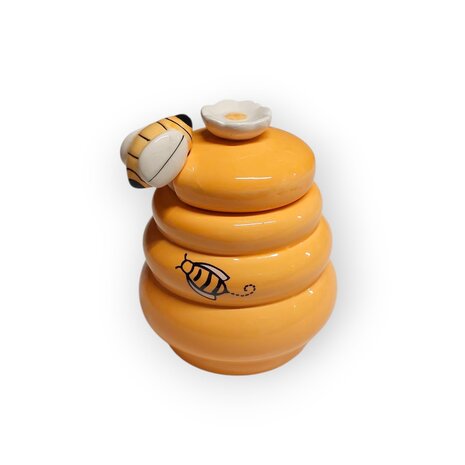 Honingpot met lepel keramiek