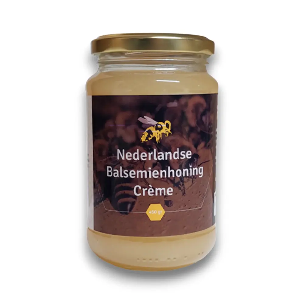 Rauwe Balsemienhoning Crème | Zachte en Smeerbare Crèmehoning van de Imker