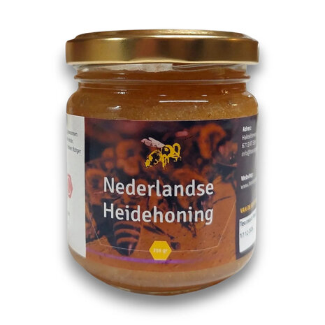 Nederlandse Heidehoning van de Imker 100% Natuurlijke Heidehoning van de Veluwe