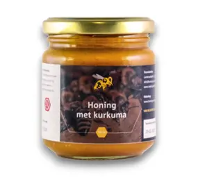 Honing met kurkuma en zwarte peper 250 gram