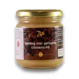 Honing met geraspte citroenschil 250 gram