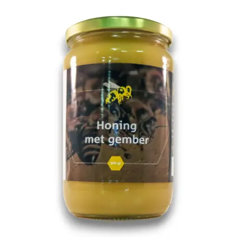 Honing met Gember | Rauwe Honing met Biologische Gember 900 gram