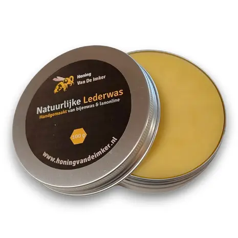 Honing Van De Imker Natuurlijke Lederwas 100 gram met Bijenwas & Lanoline