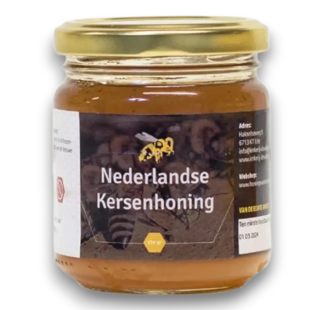 *Oogst 2026* Kersenhoning uit Kesteren *Oogst 2026* | Rauwe Nederlandse Honing van de Imker