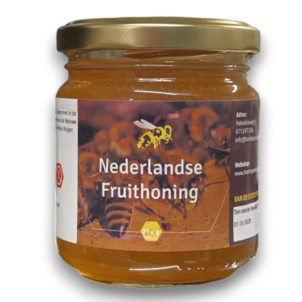 *Oogst 2026* Fruithoning uit de Betuwe *Oogst 2026* | Rauwe Nederlandse Honing van de Imker *Oogst 2026* Fruithoning uit de Betuwe *Oogst 2026* | Rauwe Nederlandse Honing van de Imker