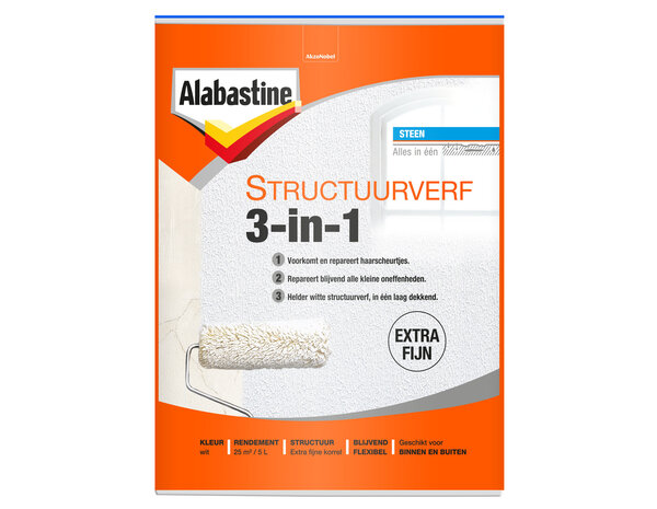 Alabastine Structuurverf 3in1 Alabastine Structuurverf 3in1