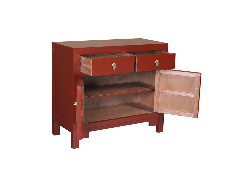 Chinesischer Schrank Rubin Rot - Orientique Sammlung B90xT40xH80cm