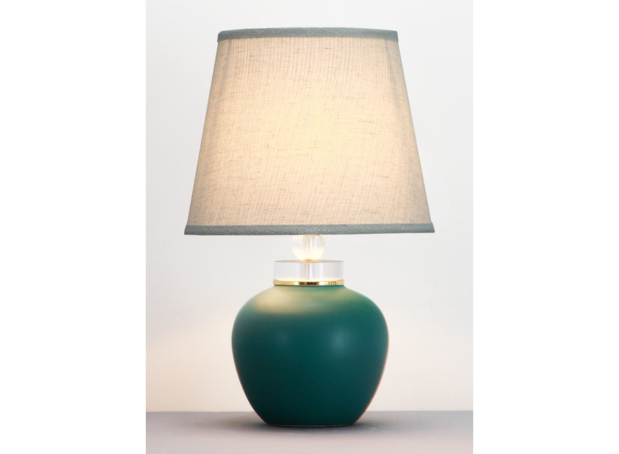 Chinese Table Lamp Matte Jade D28xH44cm