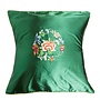 Cuscino Cinese Fiori Verdi 45x45cm