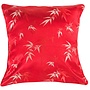 Chinese Cushion Bamboo Red 45x45cm
