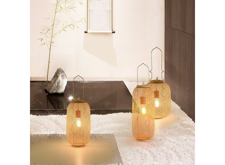 Bamboo Webbing Lamp Carmen Handmade D17xH60cm