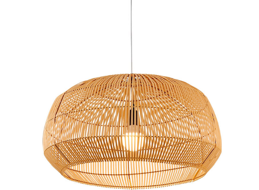 Lampe Bambus Webbing Handgefertigt - Amanda D63xH35cm