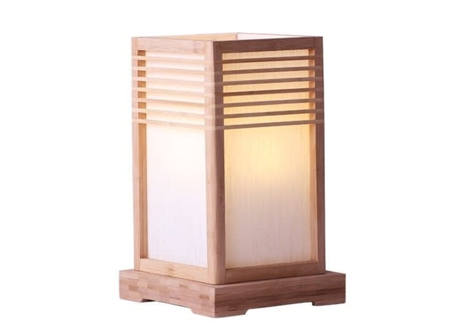 Fine Asianliving Lampe de Table Japonaise Naturel - Osaka L20xP20xH32cm