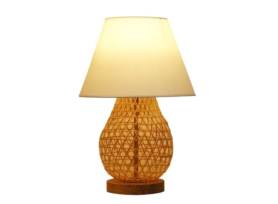 Bamboo Webbing Lamp - Wylie D30xH44cm