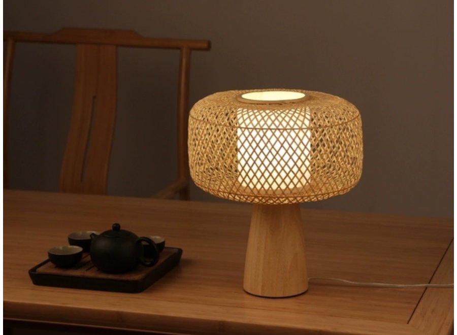 Lampe de Table en Bambou - Hazel D.28xH33cm