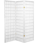 Japanese Room Divider 3 Panel W135xH180cm Privacy Screen Shoji Rice-paper White
