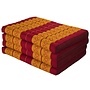 Thai Cushion Mattress 4-folded 80x200x8cm Mat Cushion XXXL Thai Orange
