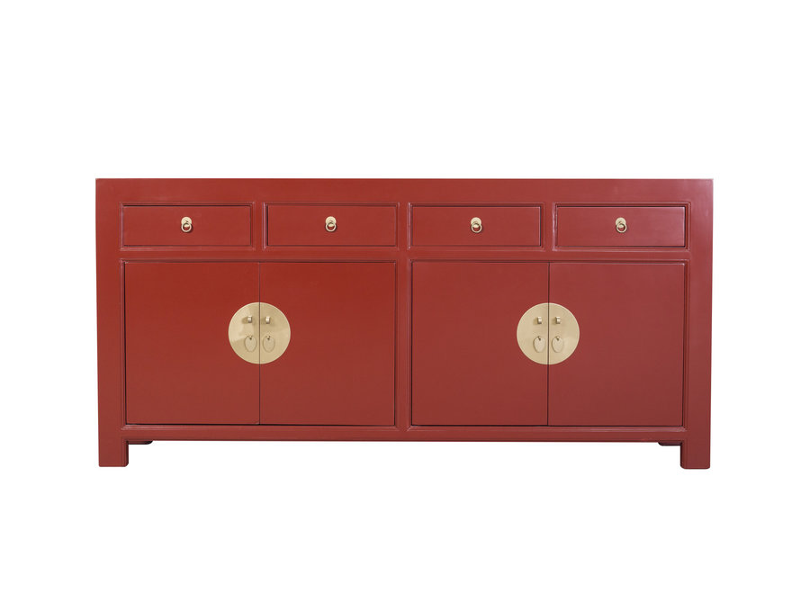 Credenza Cinese Rosso Rubino - Orientique Collezione L180xP40xA85cm