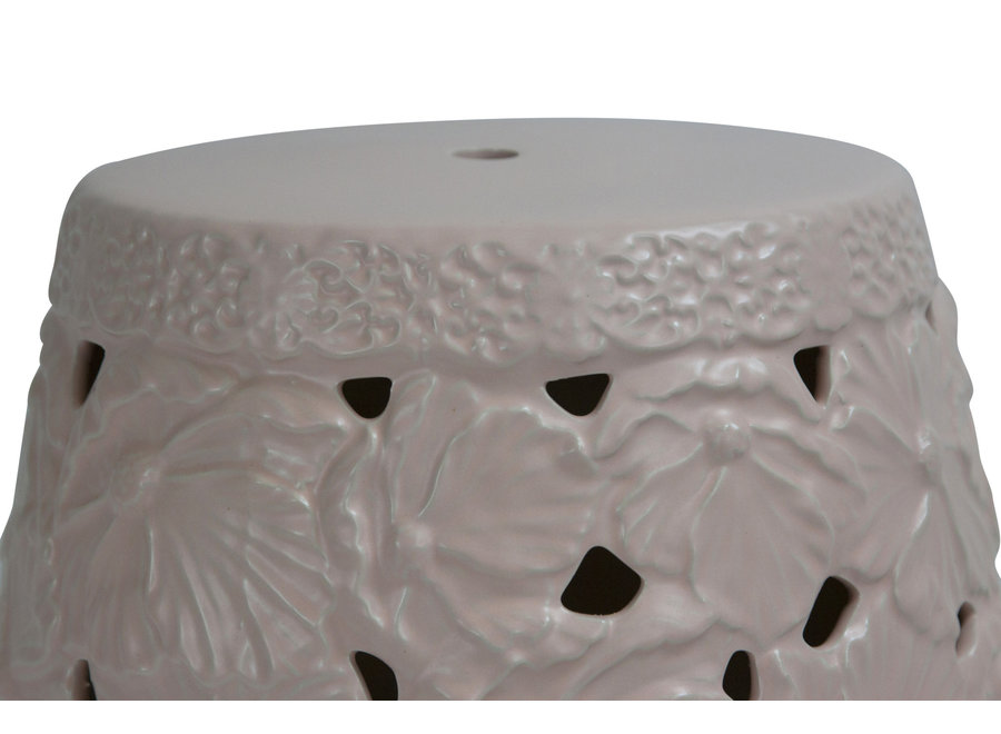 Fine Asianliving Sgabello in Ceramica Cinese Fatto a Mano D33xA46cm