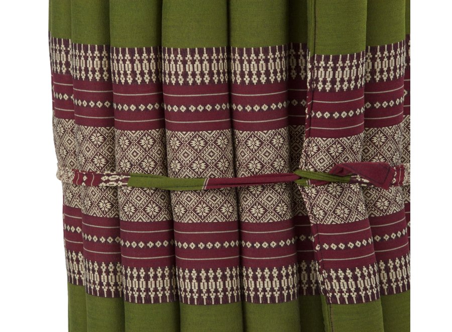 Materasso Arrotolabile Thai 190x50x4.5cm Rosso Verde