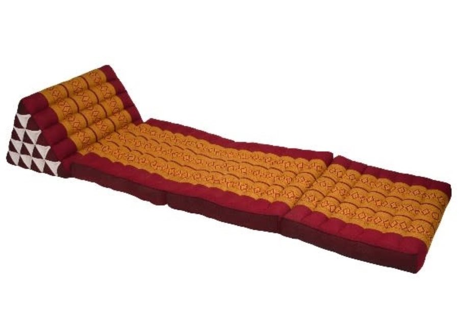 Thai Triangle Cushion Mattress Foldable XL Thai Orange