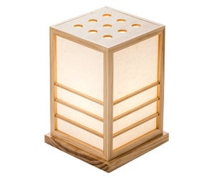 Japanese Lamp Shoji Rice Paper Wood Natural - Miyazaki