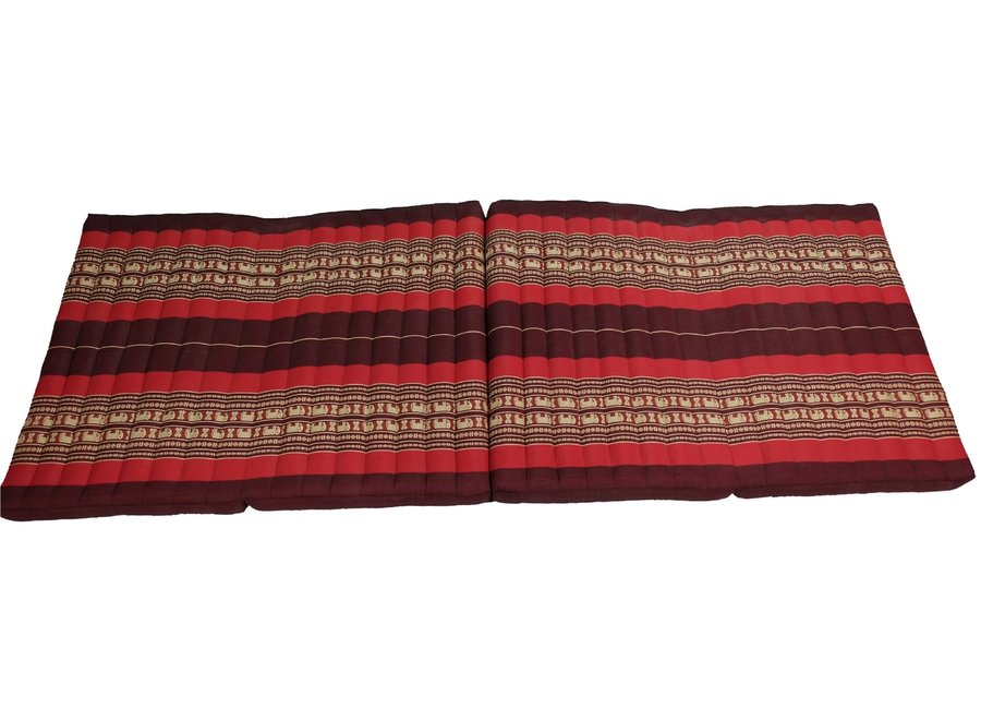 Thai Cushion Mattress 4-folded 80x200x8cm Mat Cushion XXXL Red Elephant