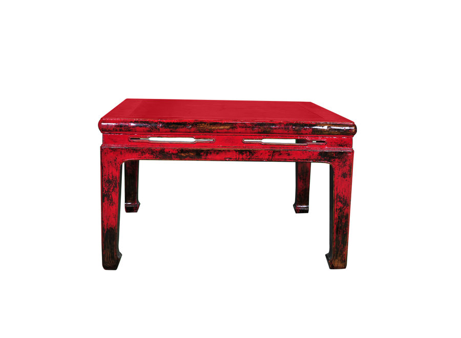Tavolino da Salotto Cinese Antico in Marmo L79xP79xA49cm