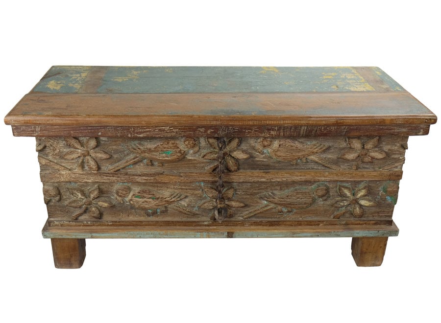 Fine Asianliving Wooden Indian Cabinet Handmade in India 88x36x44cm
