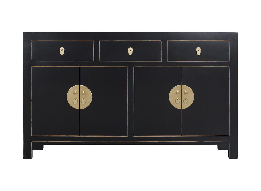 Buffet Chinois Onyx Noir - Orientique Collection L140xP35xH85cm