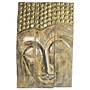 Pannello Buddha Tailandese Fatto a Mano Da Un Tronco d'Albero Massiccio L90xH140cm