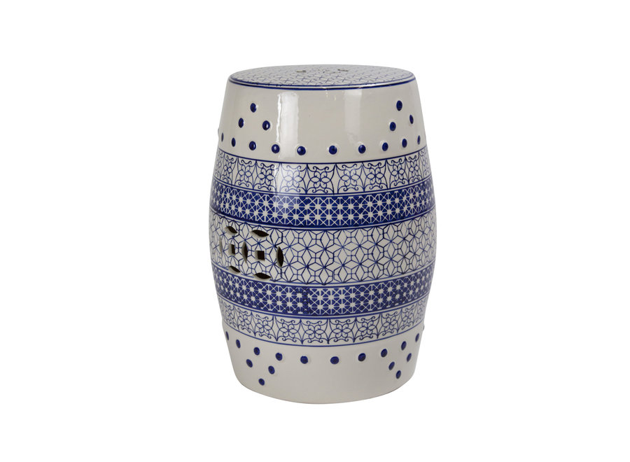 PREORDER WEEK 19 Ceramic Garden Stool Chinese Porcelain Handmade D33xH46cm