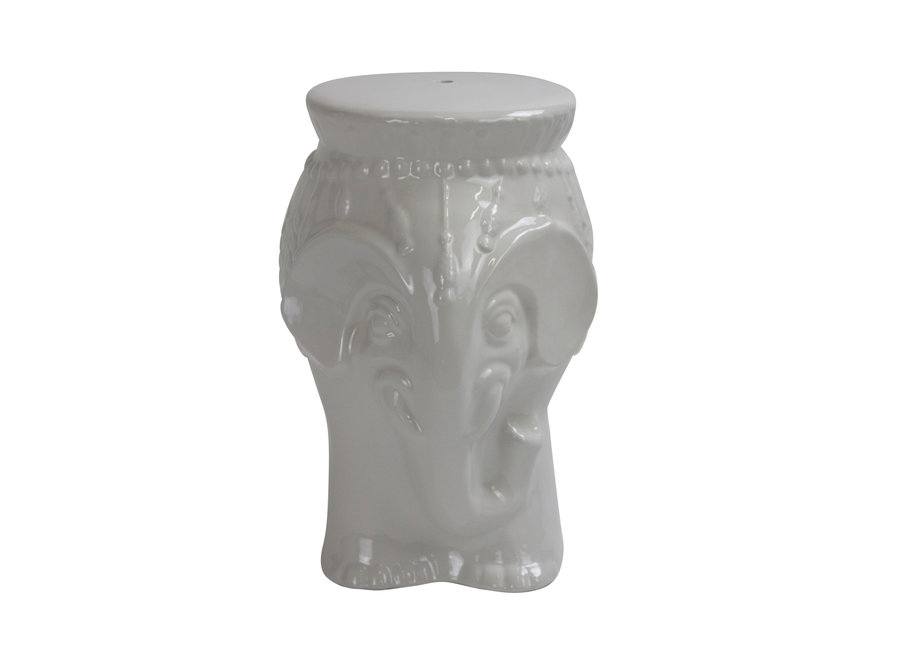 Taburete de Jardín de Cerámica Porcelana China Hecha a Mano D33xH46cm