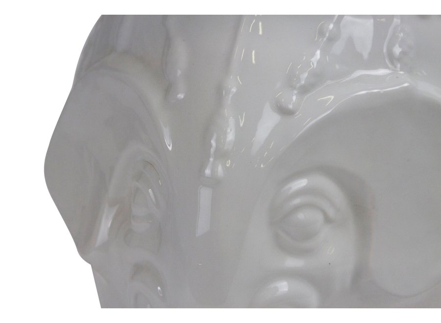 Taburete de Jardín de Cerámica Porcelana China Hecha a Mano D33xH46cm