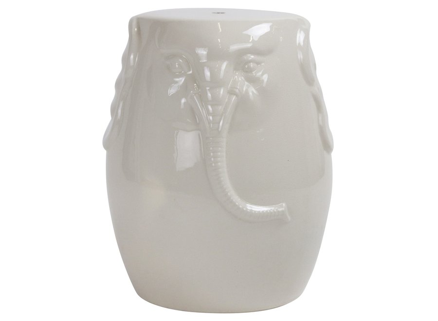 Ceramic Garden Stool Chinese Porcelain Handmade D33xH46cm