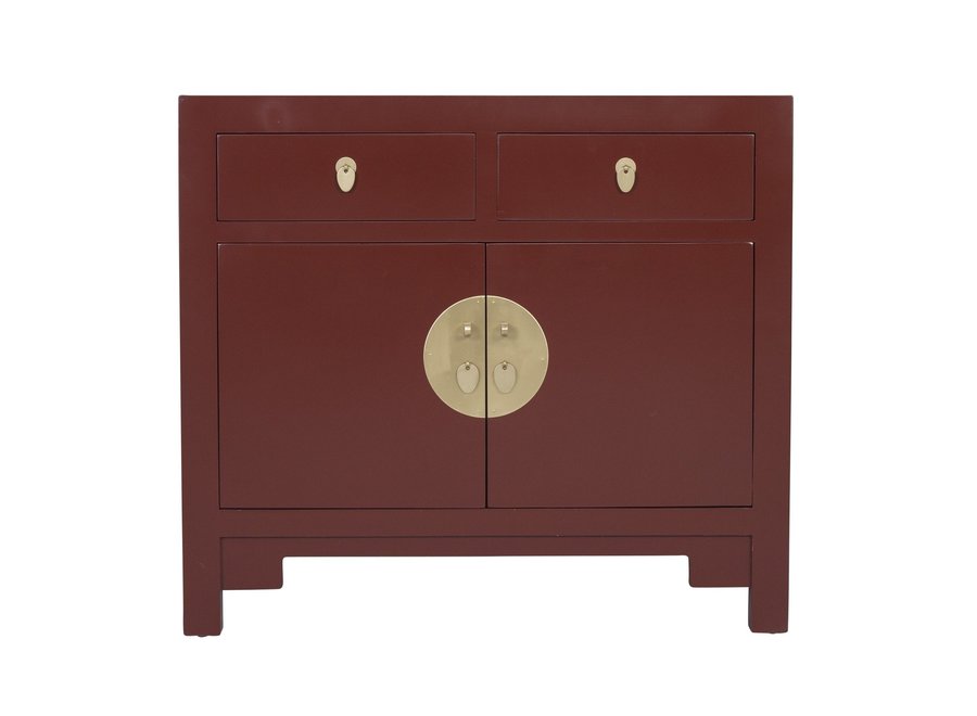 Armoire Chinoise Rouge Écarlate - Orientique Collection L90xP40xH80cm