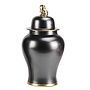 Tarro de Jengibre Chino Negro y Oro D.22 x Alt.38 cm