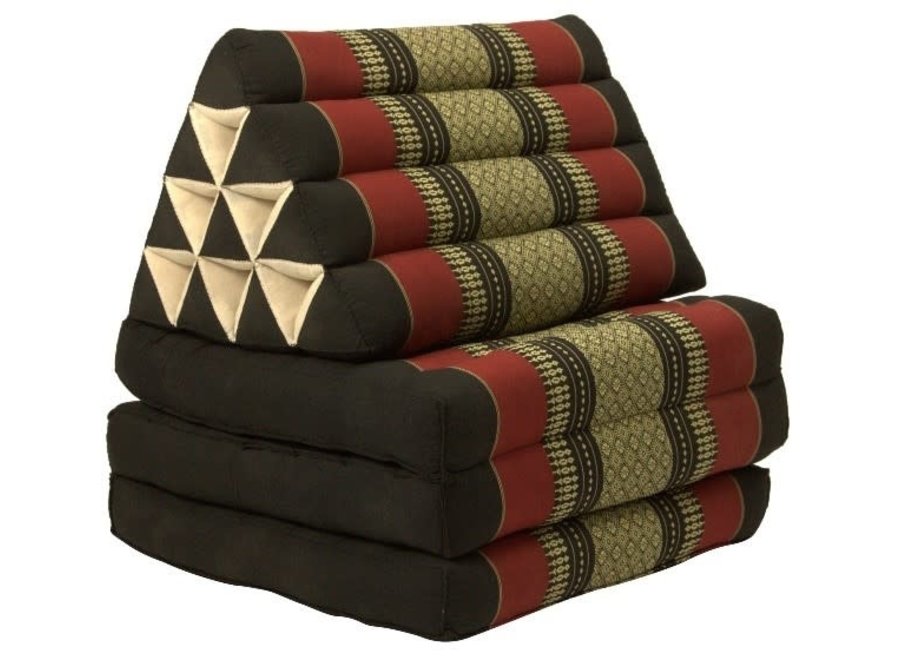 Thai Triangle Cushion Mattress Foldable Standard 50x175x8cm Red