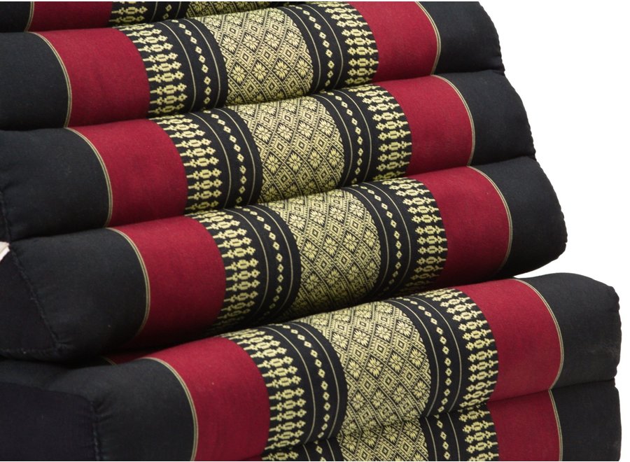 Thai Triangle Cushion Mattress Foldable XL 54x180x6cm Red