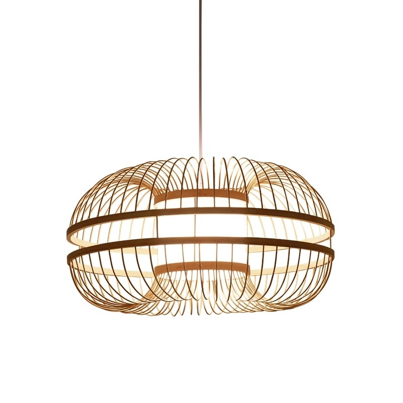 Ceiling Light Pendant Lighting Bamboo Lampshade Handmade Fiona Fine Asianliving