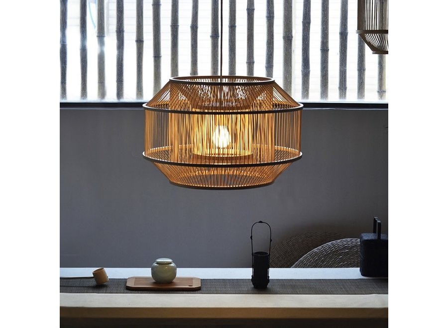 Suspension en Bambou Fait Main - Carina D50xH35cm
