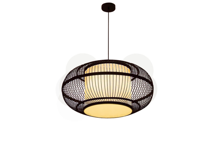 Lampada a Sospensione in Bambù Fatta a Mano - Jake L60xP60xA30cm