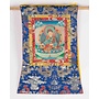 Thangka Tibetano Antiguo Pintado a Mano y Bordado An60xAl80cm