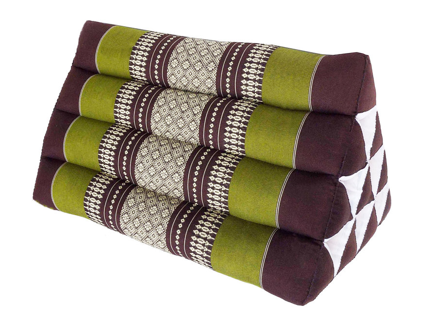 Thailändisches Meditationskissen Dreieckskissen 50x30cm Grün