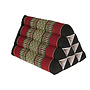 Coussin de Méditation Coussin Triangle Thai 50x30cm Noir Rouge