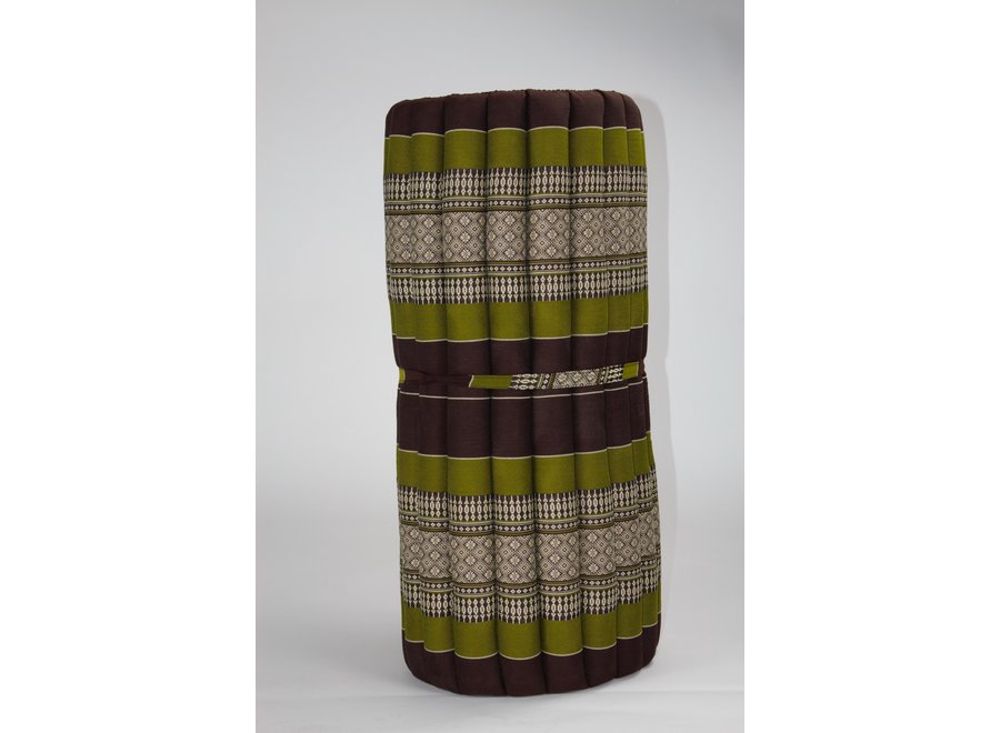 Thaimatte Rollbar Kapokfüllung 80x200cm Grün