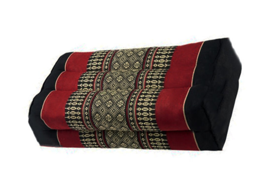 Thai Cushion Yoga Block L35xB15xH10cm Meditation Neck Pillow Support Kapok Red