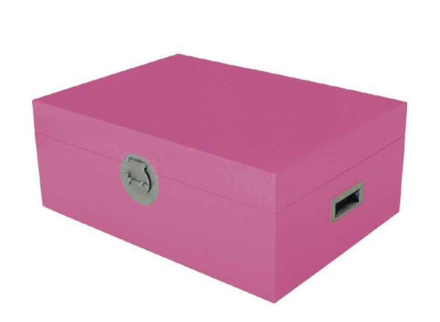 Caja Cofre de Almacenamiento Tailandés Rosa